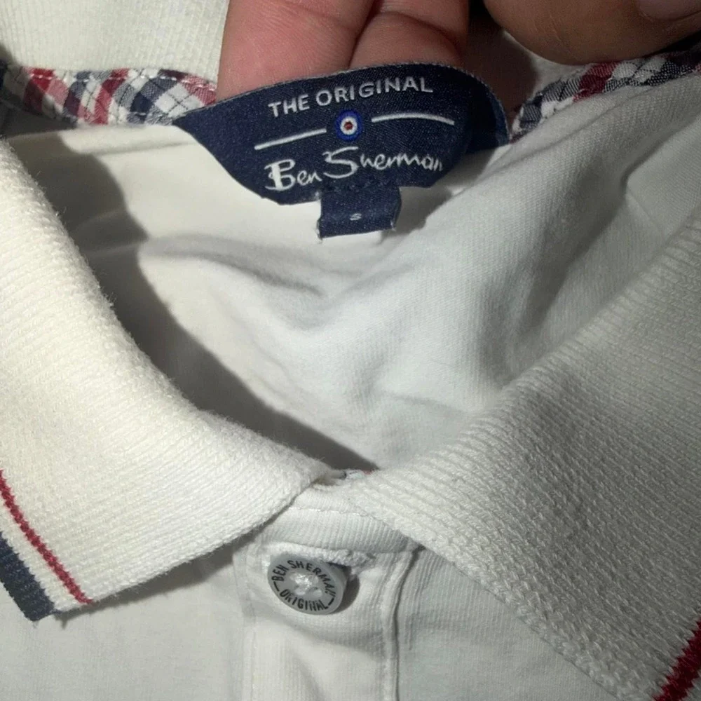 Ben Sherman white polo shirt